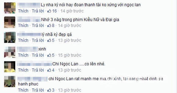 Lý Nhã Kỳ,Ngọc Lan,kiều nữ và đại gia,Lý Nhã Kỳ động viên đàn em,Ngọc Lan chia tay Thanh Tài