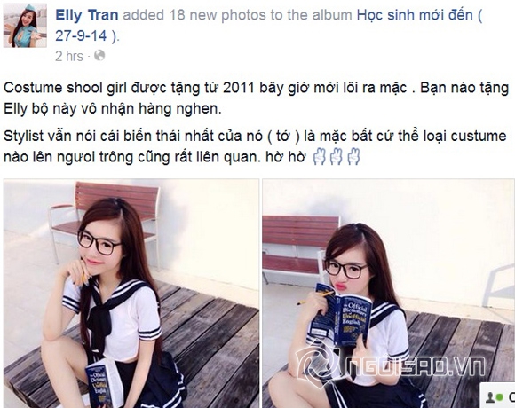 Elly Trần, Elly Trần 2014, sao việt, Elly Trần đồng phục, Elly Trần đồng phục học sinh