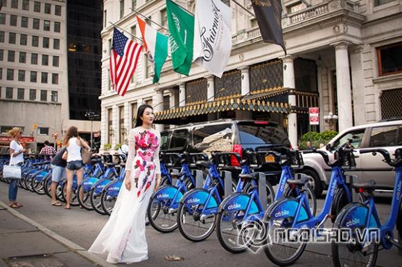 Võ Việt Chung, áo dài, Áo dài của Võ Việt Chung đẹp lãng mạn giữa New York