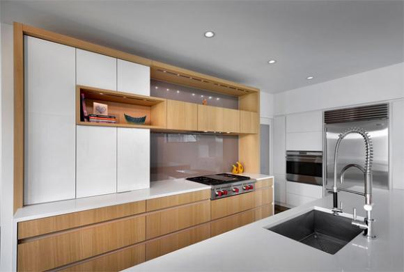 Phòng bếp,thiết kế phòng bếp, mẫu kính tường bắt mắt cho phòng bếp