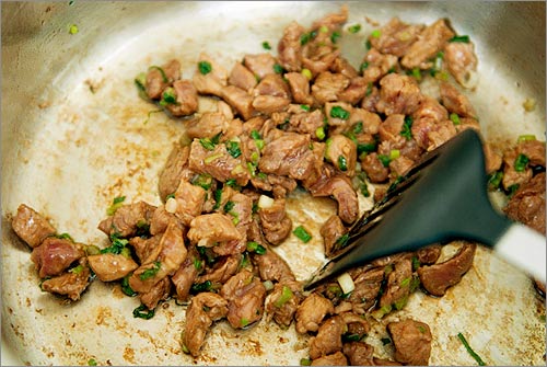 Món ăn ngon,Cơm rang kim chi thịt bò,Cách làm cơm rang kim chi thịt bò