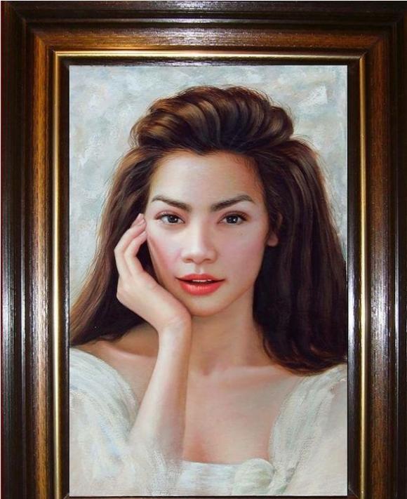 Tranh vẽ sao việt,Mỹ Tâm,Tăng Thanh Hà,Thu Minh,Ngô Thanh Vân