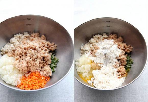Đậu chiên cá hồi,Cách làm Đậu chiên cá hồi,Món ăn ngon