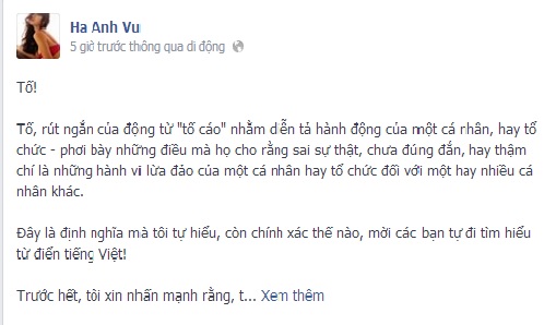 Hà Anh,Siêu mẫu Hà Anh,Scandal Sao Việt
