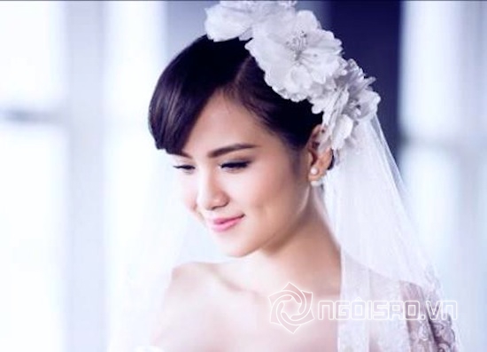Diễm Hương, hoa hậu Diễm Hương, Diễm Hương lên xe hoa, Diễm Hương khoe ảnh cưới, Diễm Hương làm cô dâu 