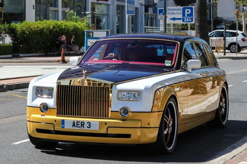 Rolls-Royce Phantom, Rolls-Royce Phantom mạ vàng, Giá Rolls-Royce Phantom, Xe sang Rolls-Royce Phantom