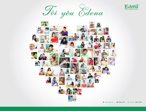 Edena, Chăn ga gối đệm Edena, Tôi yêu Edena