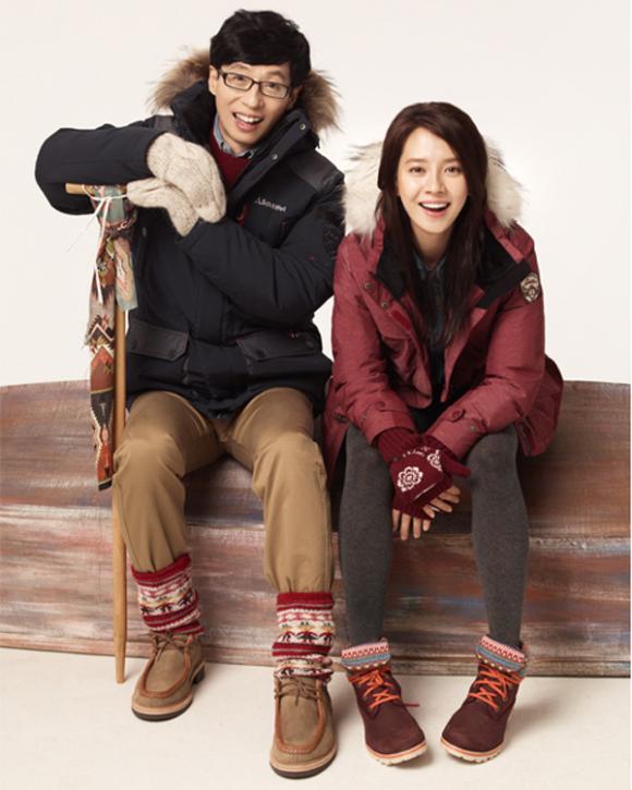 Song Ji Hyo và Yoo Jae Suk thời trang schoffel,Song Ji Hyo và Yoo Jae Suk,nữ diễn viên Song Ji Hyo,sao hàn
