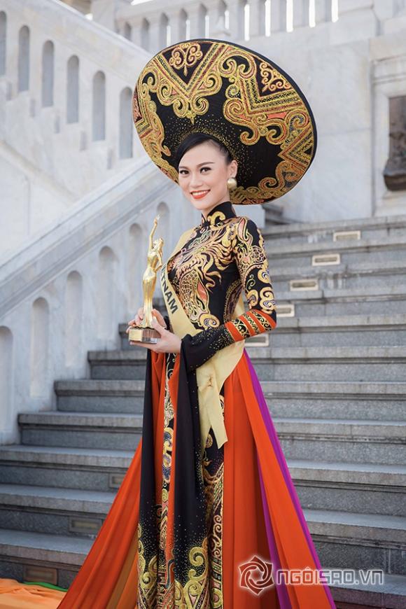 Cao Thùy Linh, Áo dài, Giải Nhất Trang phục dân tộc, Best National Costume, Hoa hậu Quốc tế 2014, Miss Grand International 2014, Hoa hậu Áo dài