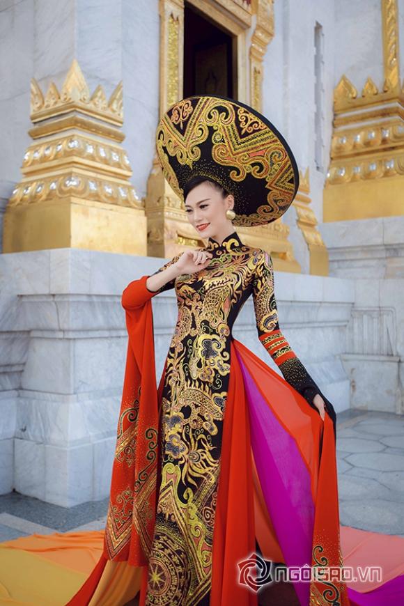 Cao Thùy Linh, Áo dài, Giải Nhất Trang phục dân tộc, Best National Costume, Hoa hậu Quốc tế 2014, Miss Grand International 2014, Hoa hậu Áo dài