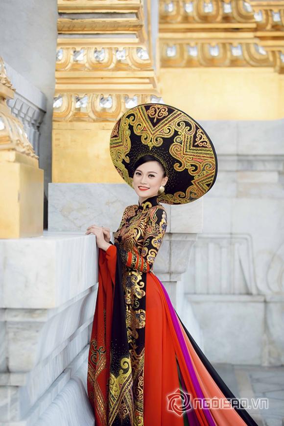 Cao Thùy Linh, Áo dài, Giải Nhất Trang phục dân tộc, Best National Costume, Hoa hậu Quốc tế 2014, Miss Grand International 2014, Hoa hậu Áo dài