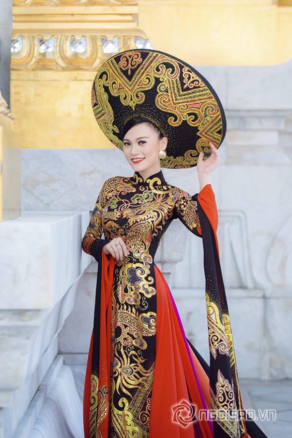 Cao Thùy Linh, Áo dài, Giải Nhất Trang phục dân tộc, Best National Costume, Hoa hậu Quốc tế 2014, Miss Grand International 2014, Hoa hậu Áo dài