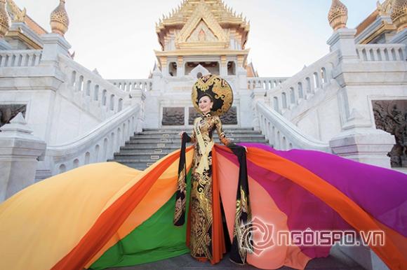 Cao Thùy Linh, Áo dài, Giải Nhất Trang phục dân tộc, Best National Costume, Hoa hậu Quốc tế 2014, Miss Grand International 2014, Hoa hậu Áo dài