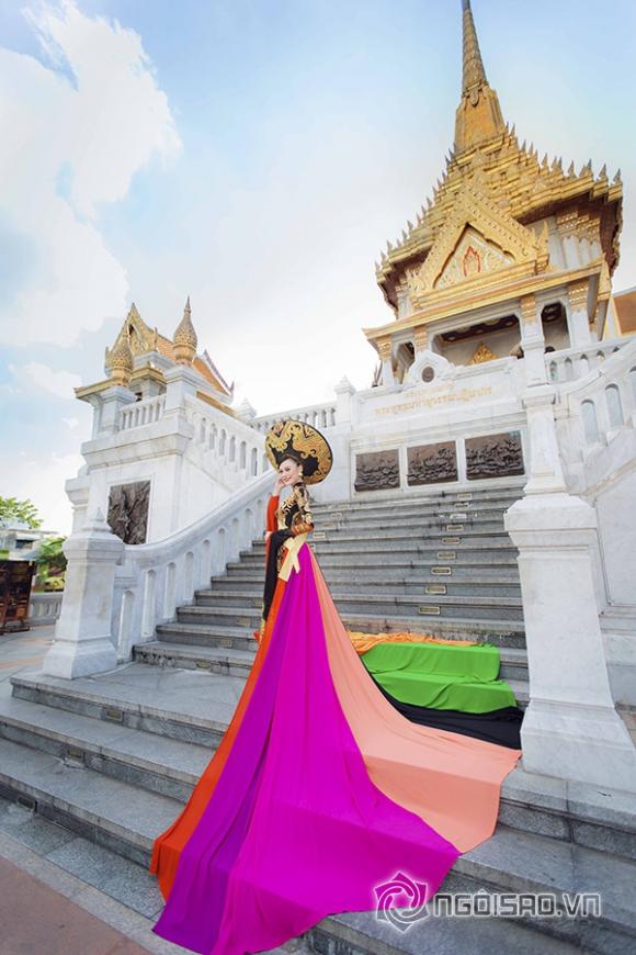 Cao Thùy Linh, Áo dài, Giải Nhất Trang phục dân tộc, Best National Costume, Hoa hậu Quốc tế 2014, Miss Grand International 2014, Hoa hậu Áo dài