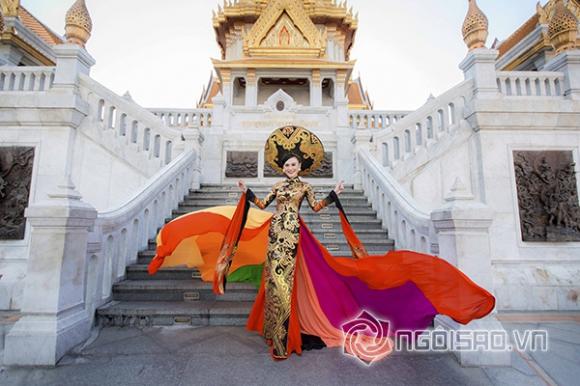 Cao Thùy Linh, Áo dài, Giải Nhất Trang phục dân tộc, Best National Costume, Hoa hậu Quốc tế 2014, Miss Grand International 2014, Hoa hậu Áo dài