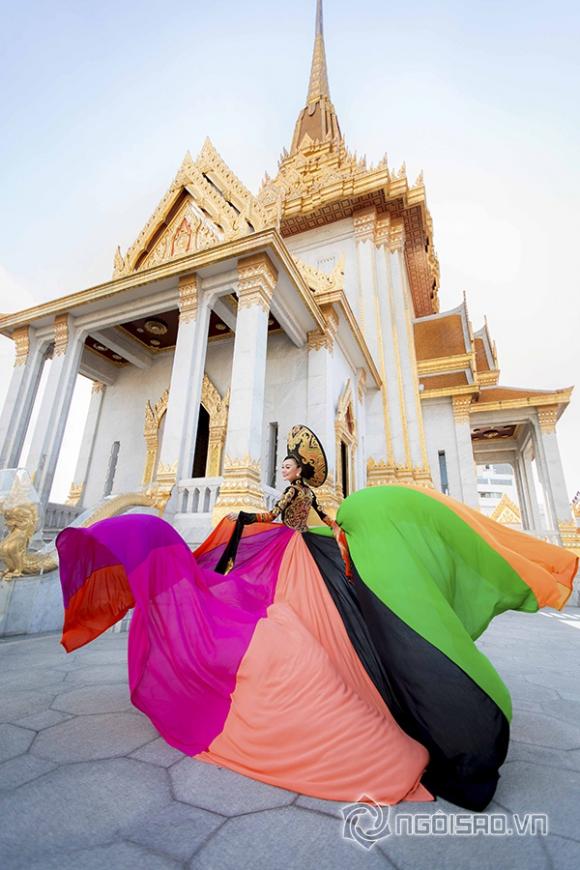 Cao Thùy Linh, Áo dài, Giải Nhất Trang phục dân tộc, Best National Costume, Hoa hậu Quốc tế 2014, Miss Grand International 2014, Hoa hậu Áo dài