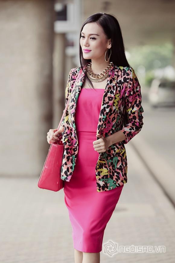 Cao Thùy Linh, street style, sân bay, Hoa hậu Quốc tế, Miss Grand International 2014