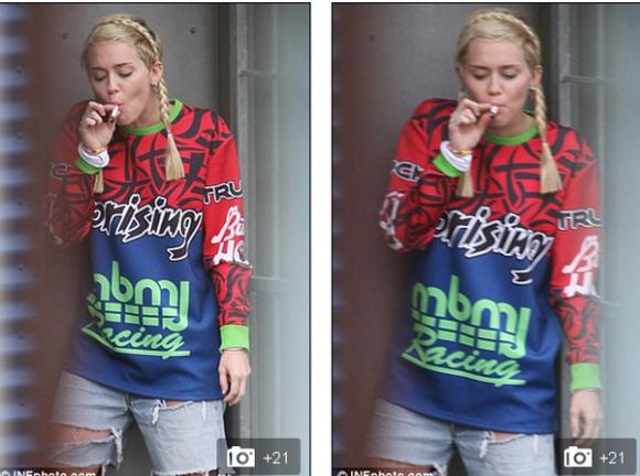 Miley Cyrus tại Sydney,Miley Cyrus hút thuốc lá,Miley Cyrus mặc phản cảm,sao hollywood