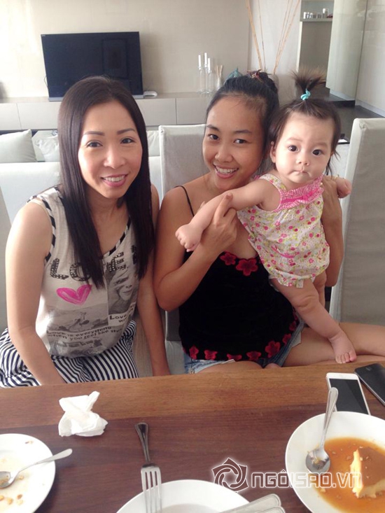 Đoan Trang, con gái Đoan Trang, con gái Đoan Trang buộc tóc, bé Sol, sao việt, sao nhí việt