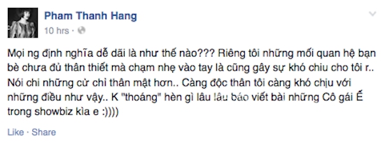 Thanh Hằng không dễ dãi trong mối quan hệ, Thanh Hằng lý giải vì sao ế, Thanh Hằng ế vì không dễ dãi, Thanh Hằng 