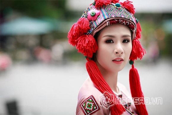 hoa hậu ngọc hân,ngọc hân trang phục truyền thống,hoa hậu Việt,ngọc hân áo dài