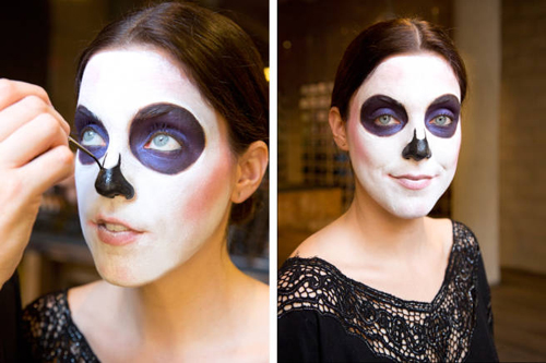 Trang điểm,trang điểm Halloween,hướng dẫn vẽ mặt nạ ấn tượng ngày Halloween