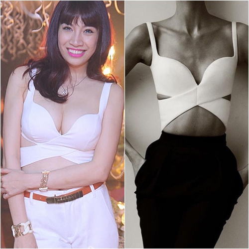 crop-top, áo crop top, Thanh Thảo, Pha Lê, Lan Phương,Hoàng Thùy Linh,Mỹ Tâm,Tóc Tiên,Thủy Tiên,Andrea, Thu Thủy, Hoàng Thùy,Uyên Thảo,Vân Hugo,Chung Thục Quyên, mặc xấu