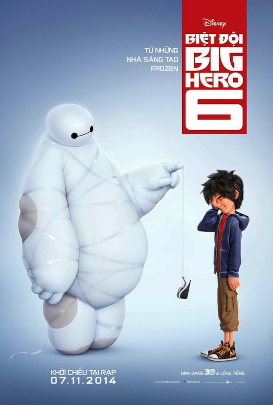 Big Hero 6, Biệt đội Big Hero 6, phim hoạt hình, phim chiếu rạp, phim 3D, phim thiếu nhi 