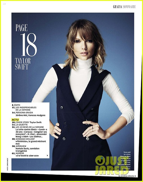 Taylor Swift trên tạp chí Grazia,Taylor Swift thời trang đường phố,Taylor Swift khoe chân dài,công chúa nhạc đồng quê Taylor Swift 