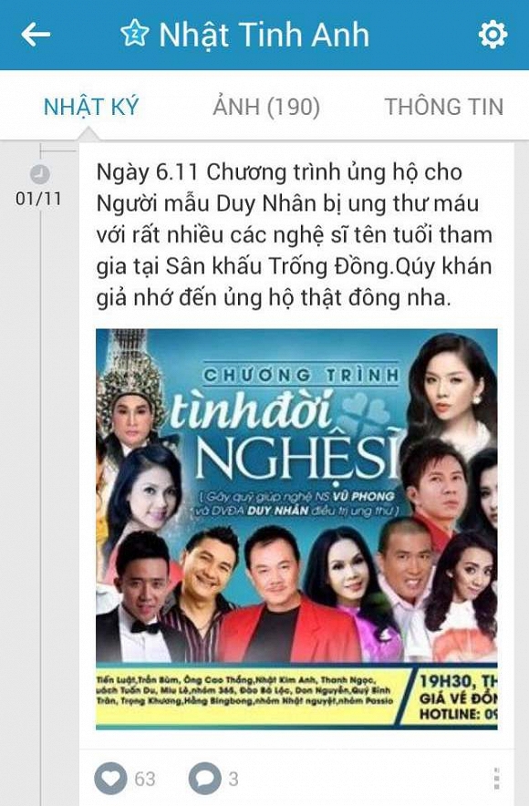duy nhân bị ung thư máu,duy nhân khóc,người mẫu duy nhân,sao việt nghẹn ngào khi biết duy nhân bị ung thư,sao việt
