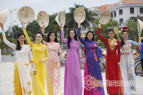 Sao việt,sao viet,hoa hậu việt nam 2014,thí sinh hoa hậu việt nam,chung khảo hoa hậu phía nam,thí sinh hoa hậu duyên dáng áo dài