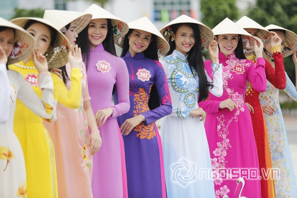 Sao việt,sao viet,hoa hậu việt nam 2014,thí sinh hoa hậu việt nam,chung khảo hoa hậu phía nam,thí sinh hoa hậu duyên dáng áo dài
