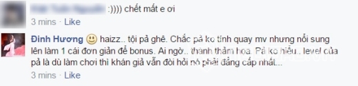 Đinh Hương, Mỹ Tâm, Đinh Hương gọi Mỹ Tâm là 