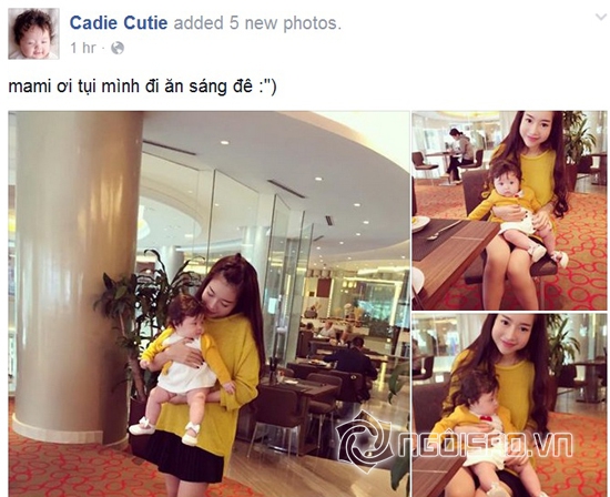 Elly Trần, con gái Elly Trần. Cadie, bé cadie, con gái sao việt, con sao việt