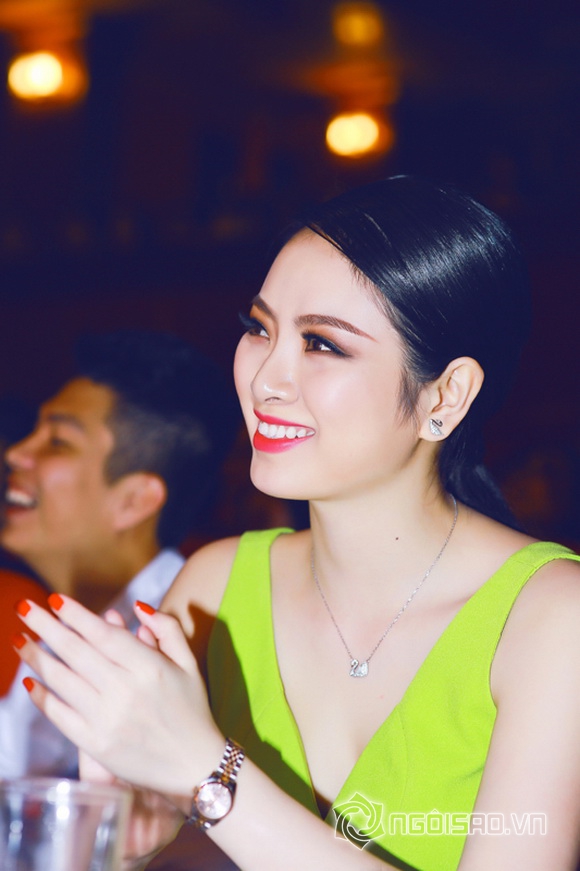 Sao việt,hoa hậu ngọc anh,hoa hậu dân tộc 2013,hoa hậu ngọc anh đi làm giám khảo,miss đại học dược