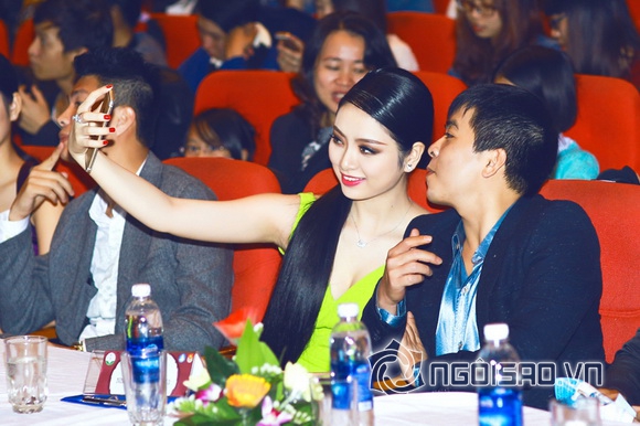Sao việt,hoa hậu ngọc anh,hoa hậu dân tộc 2013,hoa hậu ngọc anh đi làm giám khảo,miss đại học dược