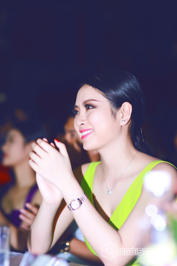 Sao việt,hoa hậu ngọc anh,hoa hậu dân tộc 2013,hoa hậu ngọc anh đi làm giám khảo,miss đại học dược