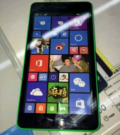 Lumia 535, Điện thoại Microsoft, Microsoft Lumia 535