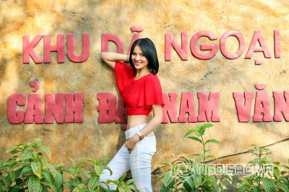 sao Việt, gái quê Lê Thị Phương, Lê Thị Phương chia tay chồng, Lê Thị Phương hờ hững eo thon, Lê Thị Phương thăm quan Khu du lịch Đại Nam