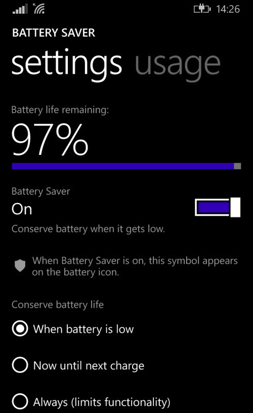Pin,tiết kiệm pin,6 mẹo tiết kiệm pin trên Windows Phone không thể không biết