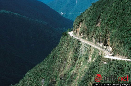 Rừng Amazon, Đường Bắc Yungas, Cung đường tử thần