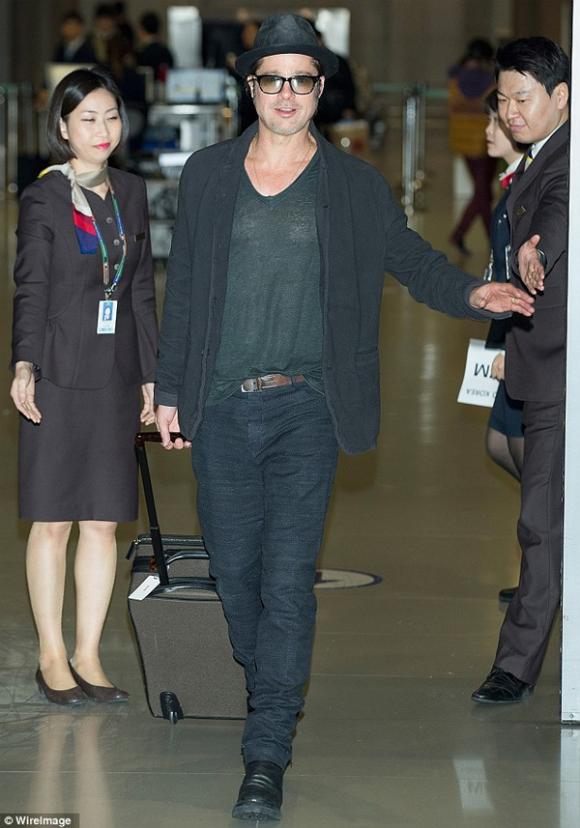 nam tài tử 50 tuổi Brad Pitt, Brad Pitt tại Hàn Quốc, Brad Pitt và Angelina Joline, gia đình Brad Pitt, các con Brad Pitt và Jolie