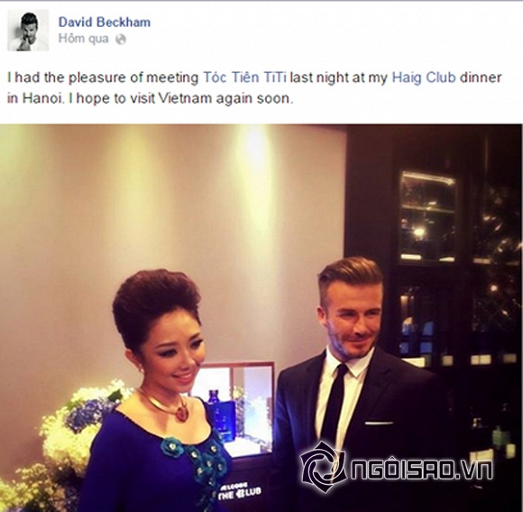 ảnh hộ chiếu của David Beckham,Tóc Tiên và David Beckham,Tóc Tiên chụp ảnh cùng David Beckham,Thanh Hằng sang trọng ăn tối cùng David Beckham,Lộ tin David Beckham sắp đến Việt Nam,David Beckham: Việt 