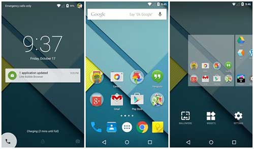Android,Android Lollipop,google phát hành Android Lollipop