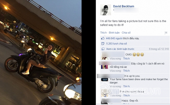 David Beckham,David Beckham và Harper,David Beckham và con gái,David Beckham đến Hà Nội,Thủy Tiên gợi cảm đi ăn tối với David Beckham