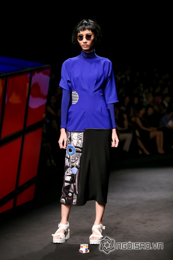 Sao việt,sao viet,nhà thiết kế võ công khanh,bộ sưu tập võ công khanh,Elle show Xuân - Hè 2015