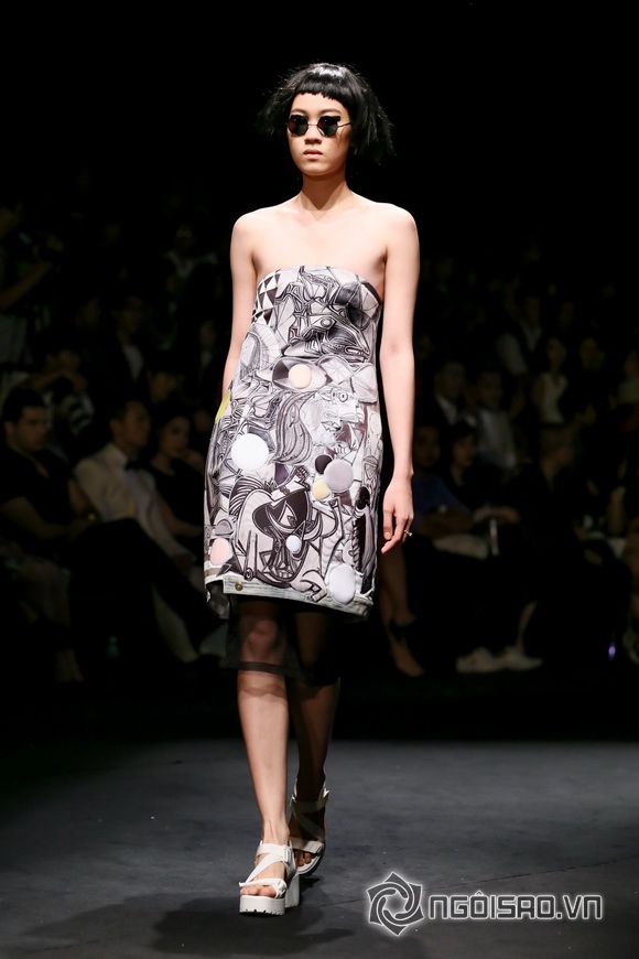 Sao việt,sao viet,nhà thiết kế võ công khanh,bộ sưu tập võ công khanh,Elle show Xuân - Hè 2015