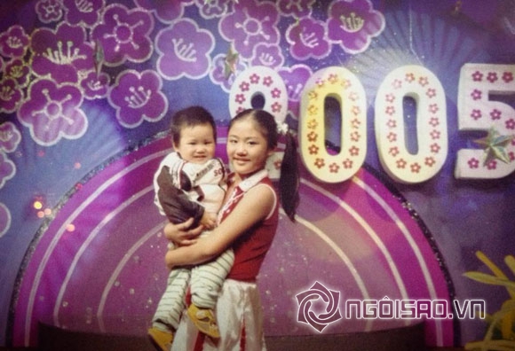 Văn Mai Hương,ảnh thời thơ ấu của Văn Mai Hương,Văn Mai Hương dễ thương,ảnh thời thơ ấu của sao Việt
