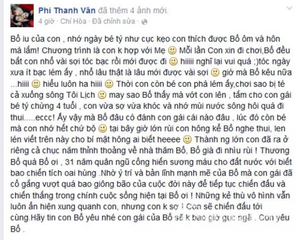 Phi Thanh Vân tâm sự về bố, Phi Thanh Vân và Bảo Duy, Phi Thanh Vân sảy thai, Phi Thanh Vân mang bầu