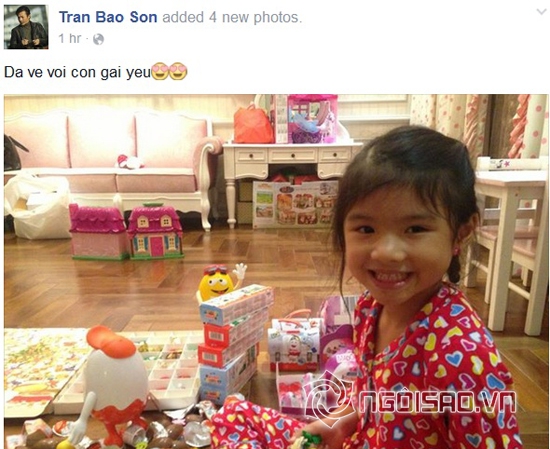 Trần Bảo Sơn, Trần Bảo Sơn và con gái, Trần Bảo Sơn mua đồ chơi cho con gái, Trần Bảo Sơn 2014, Bảo Tiên, con sao việt